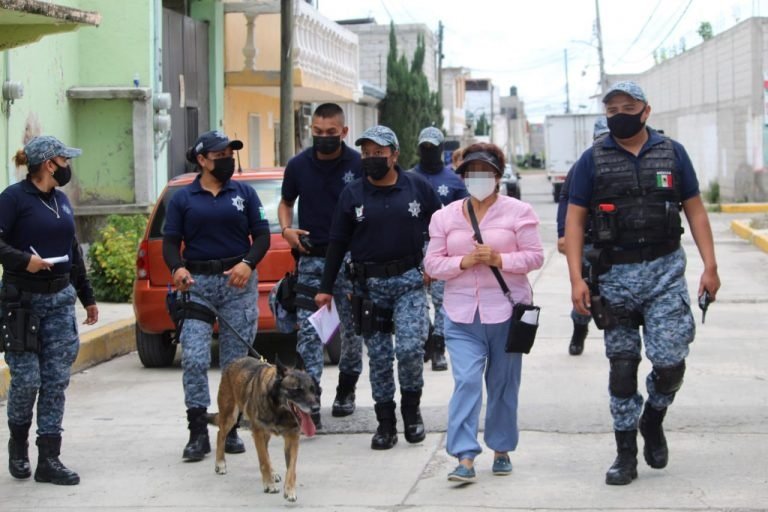 Policía Municipal y Guardia Nacional Dentro del Operativo Barrio Seguro Despliegan Acciones en Barrios y Colonias de Pachuca