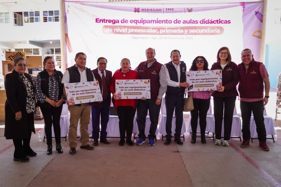 SEPH fortalece infraestructura educativa: entrega equipamiento en 30 aulas didácticas