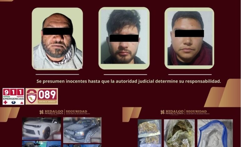 SSPH Frena Operación En Puntos de Venta de Droga en Tulancingo y Tepeji del Río