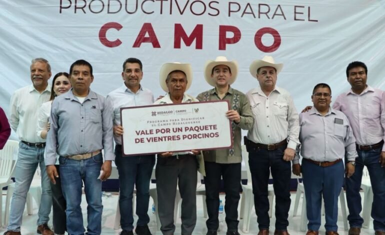 Apoyos económicos y en especie fortalecen la recuperación del campo en la Huasteca hidalguense