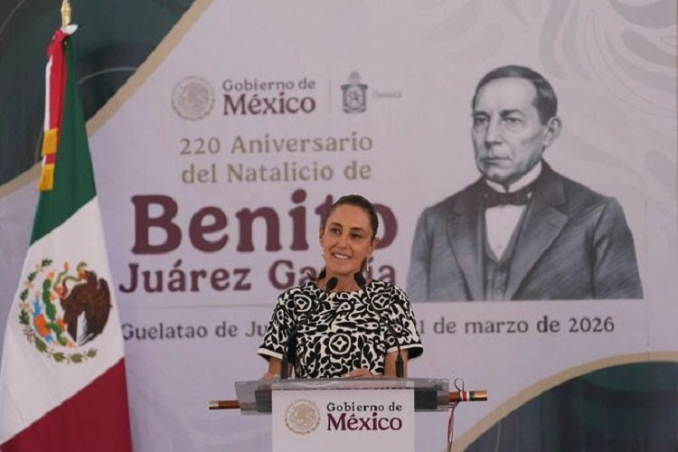 Benito Juárez Vive en La Cuarta Transformación: Presidenta Claudia Sheinbaum en El 220 Aniversario de Su Natalicio; Reconoce a Margarita Maza Como Primera Embajadora Histórica de México