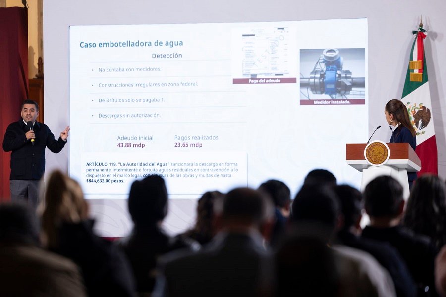 Conagua Exhibe a Refresquera en la ‘Mañanera’ Por No Cumplir Con Pagos de Agua