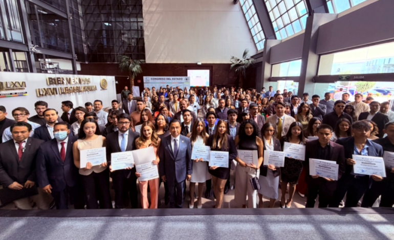 Congreso de Hidalgo impulsa el liderazgo juvenil con la toma de protesta de “Reflejo Líder”