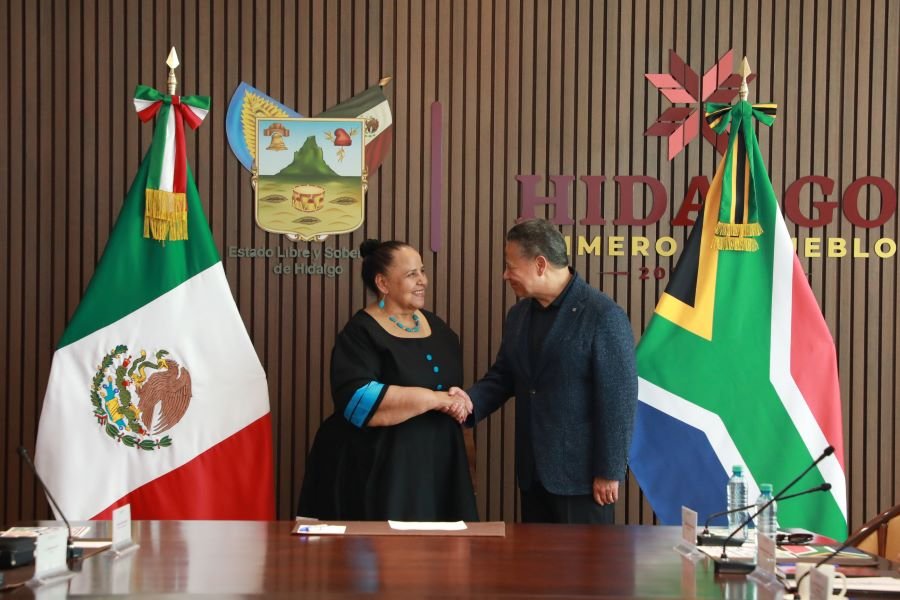 Gobierno de Hidalgo fortalece cooperación con Sudáfrica rumbo al Mundial 2026