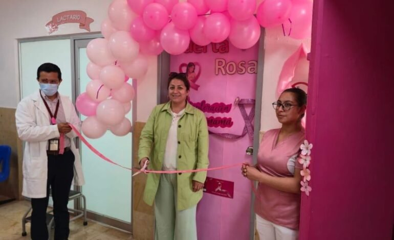 Impulsa ISSSTE Hidalgo estrategia “Puertas Rosas” para prevenir el cáncer de mama