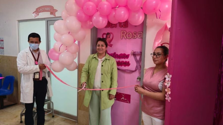 Impulsa ISSSTE Hidalgo estrategia “Puertas Rosas” para prevenir el cáncer de mama