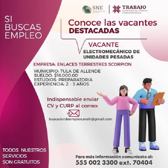 Personas En Búsqueda de Trabajo Pueden Acceder a Diversas Oportunidades Laborales en Distintos Municipios del Estado