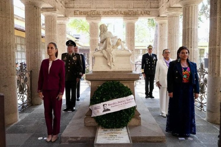 Presidenta Claudia Sheinbaum Encabeza Bicentenario del Natalicio de Margarita Maza, Primera Embajadora Histórica de México