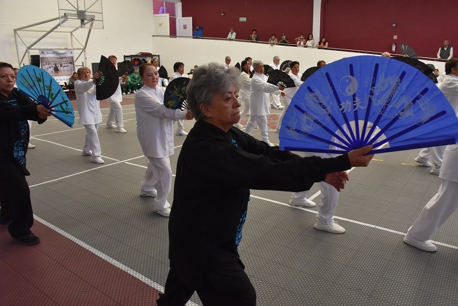 Realizan encuentro de Tai Chi en el Centro Gerontológico Integral Pachuca