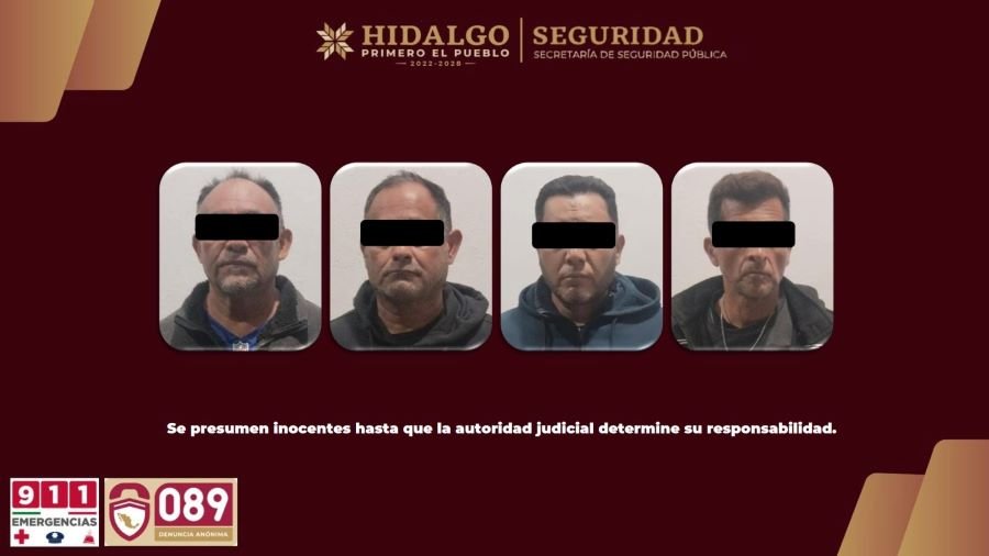SSPH Desmantela Almacén de Vehículos de Carga Pesada Robados en Atotonilco de Tula