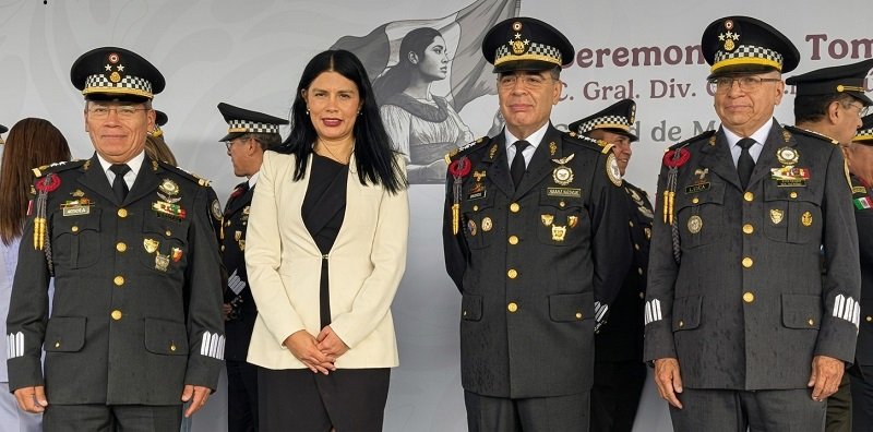 Toma de Posesión del General de División de la Guardia Nacional de Estado Mayor, Saúl Luna Jaime, como Titular de la I Coordinación Territorial.