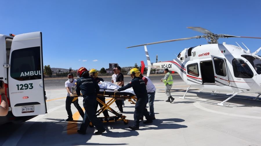 Traslado Aéreo Oportuno Garantiza Atención Especializada a Paciente de La Huasteca