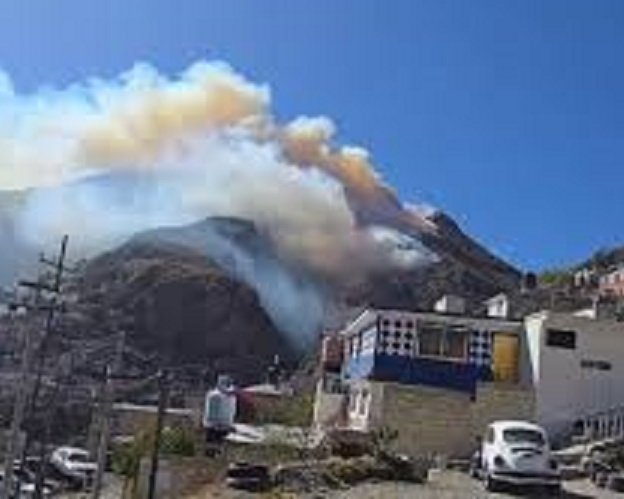 Tres Incendios más en Pachuca, en los Cerros de La Nueva Estrella, La Raza y Camino a la Estanzuela   Este lunes