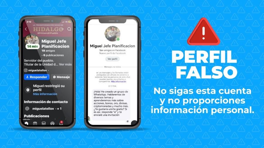 Alerta Sobre Perfil Falso en Redes Sociales Suplantan a Funcionario Público