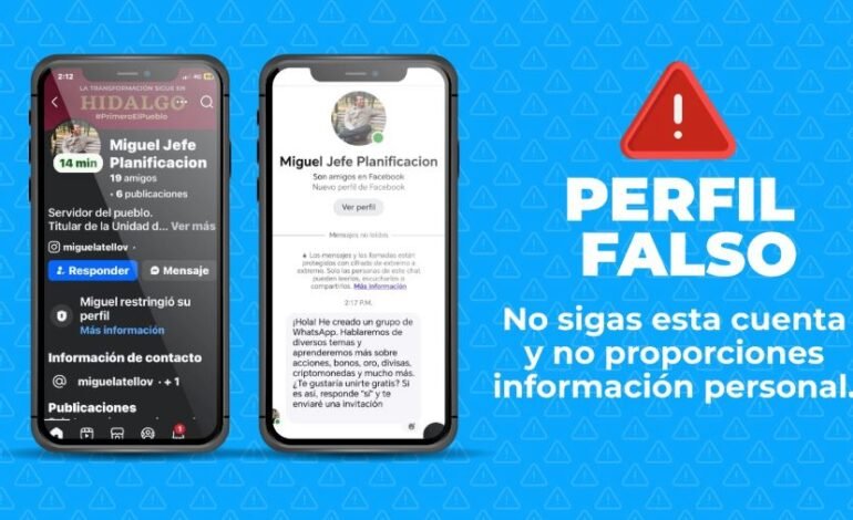 Alerta Sobre Perfil Falso en Redes Sociales Suplantan a Funcionario Público
