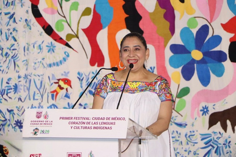 El mural del Tenango proyecta la identidad de Hidalgo en el Festival Corazón de las lenguas y Culturas Indígenas