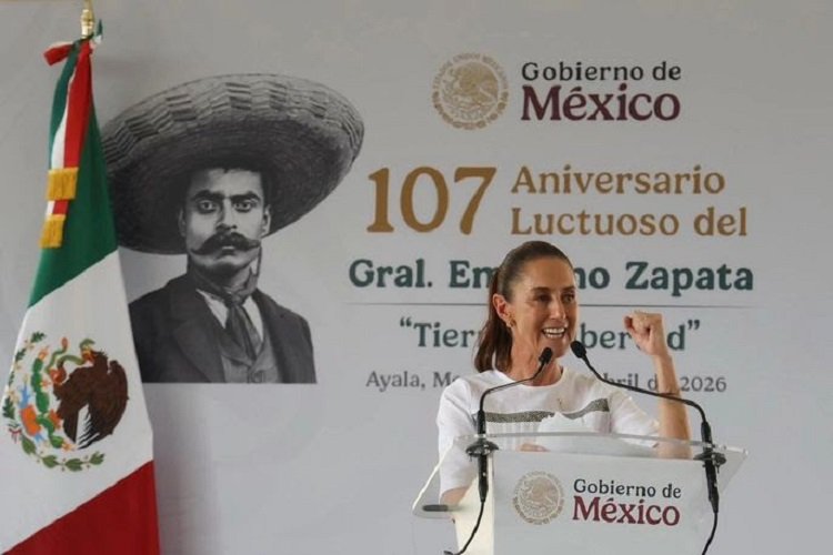 En 107 Aniversario Luctuoso de Emiliano Zapata, Presidenta Claudia Sheinbaum Destaca Entrega de 60 Mil Hectáreas a Propietarios Originarios en La Cuarta Transformación