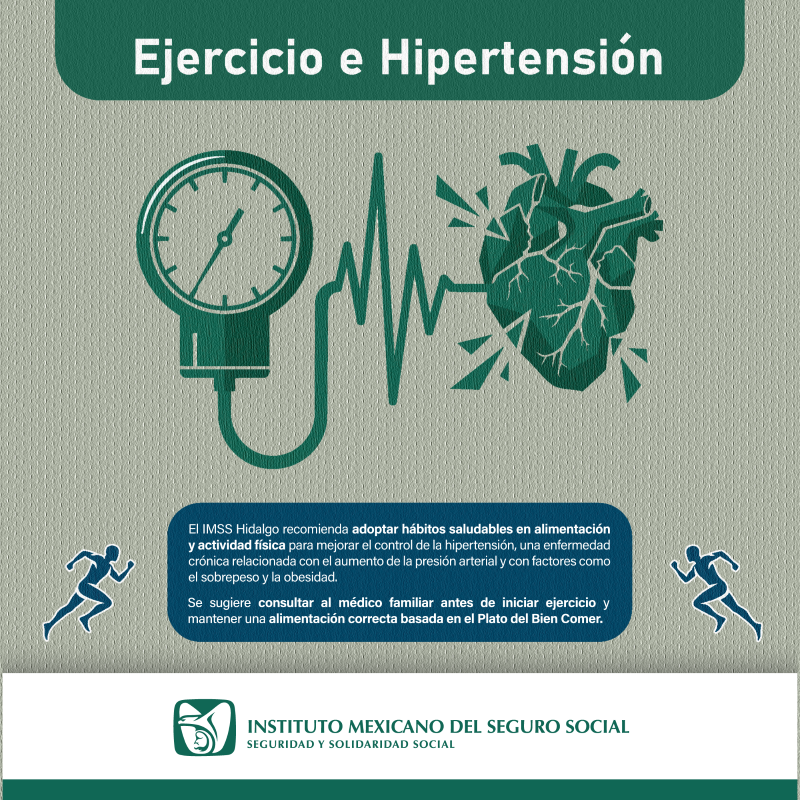 Informa Imss Hidalgo: Ejercicio Físico Mejora Calidad de Vida de Pacientes Hipertensos