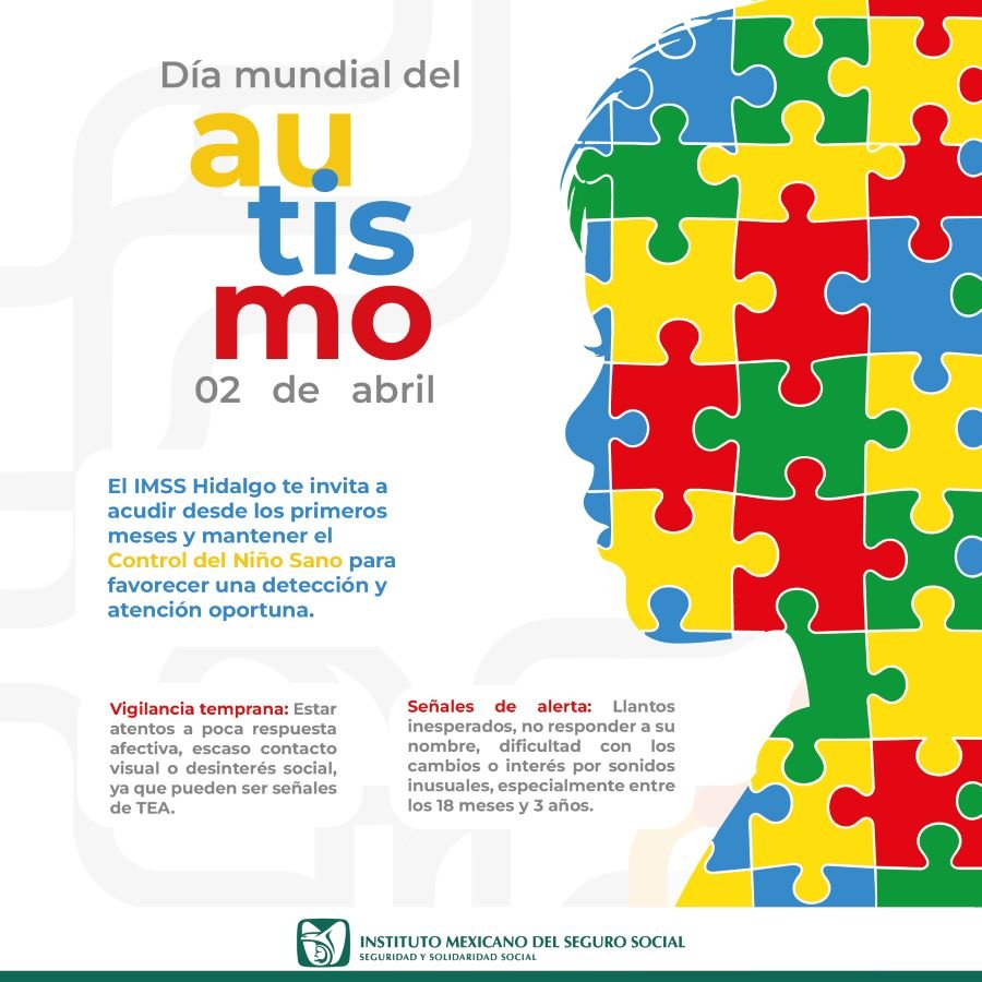 Invita IMSS Hidalgo a Madres y Padres de Familia Estar Atento ante síntomas del Trastorno de Espectro Autista en infancias