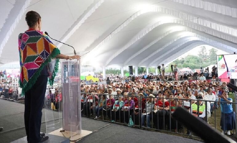 Las y los mexicanos sabemos que México es un país libre, independiente y soberano; la patria se defiende: Presidenta en Hidalgo