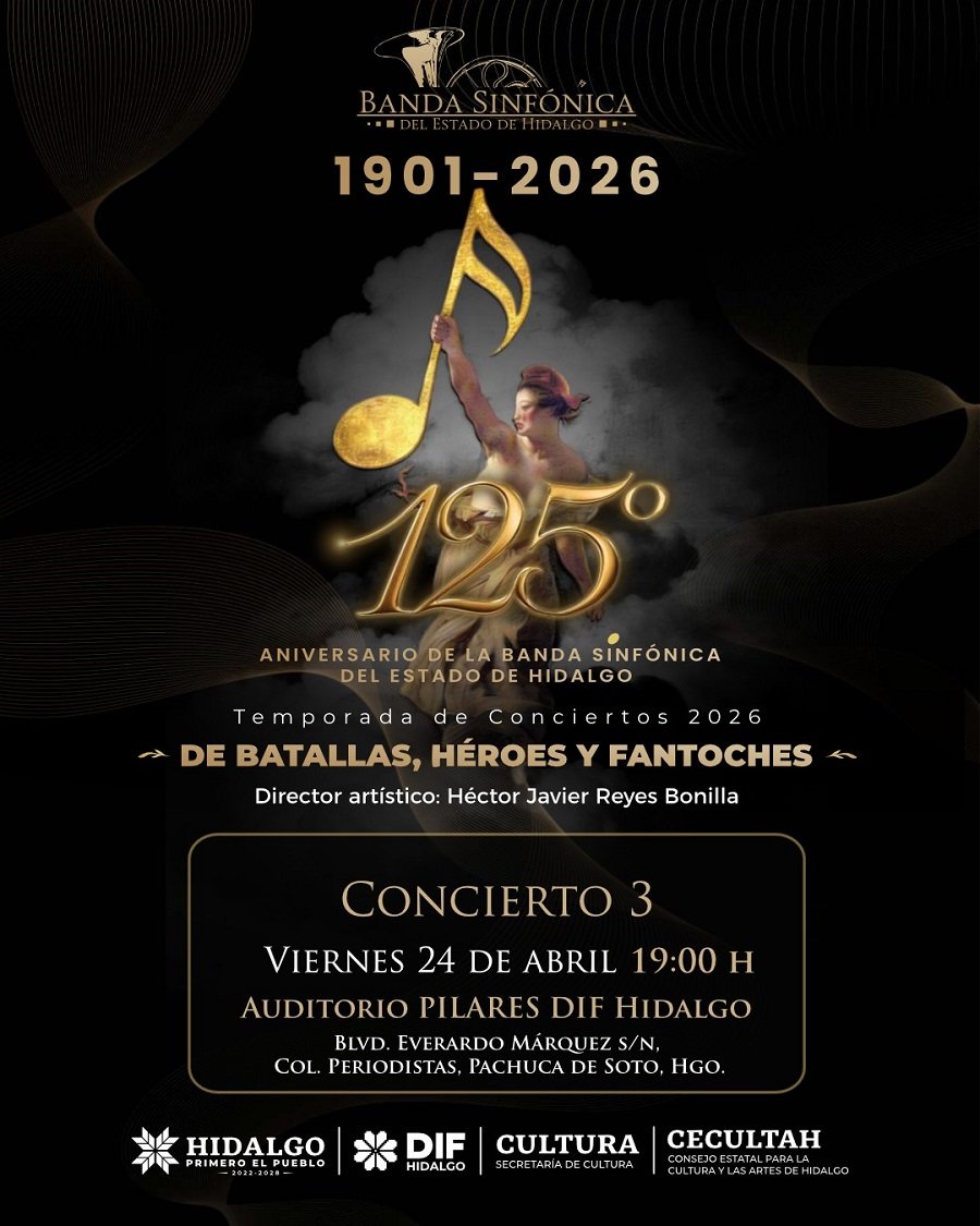 OSEH y Banda Sinfónica presentan doble jornada musical en Hidalgo