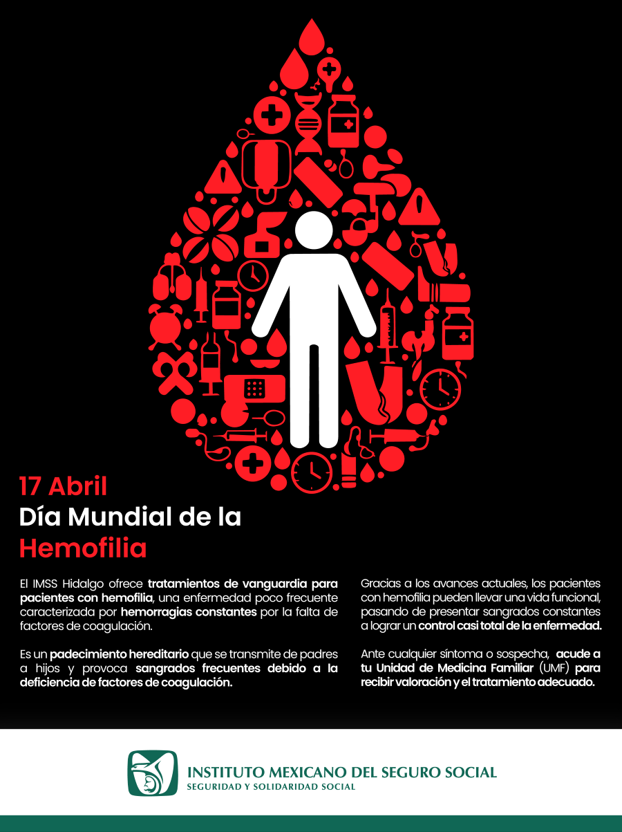 Ofrece IMSS Hidalgo Tratamientos Innovadores Para Tratar a Pacientes Con Hemofilia.