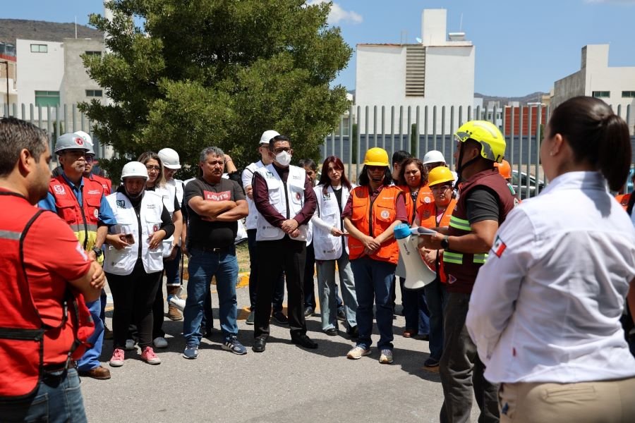 Participa IMSS Hidalgo en primer Simulacro Nacional 2026