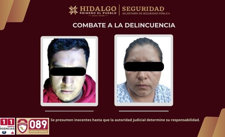 Policía Estatal detiene en San Bartolo Tutotepec a narcomenudistas con más de 700 dosis de presunta droga