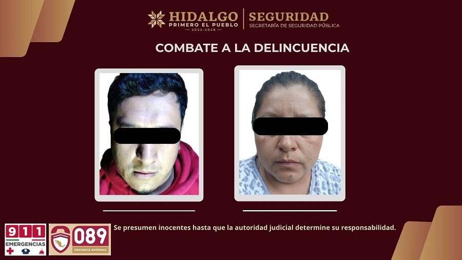 Policía Estatal detiene en San Bartolo Tutotepec a narcomenudistas con más de 700 dosis de presunta droga