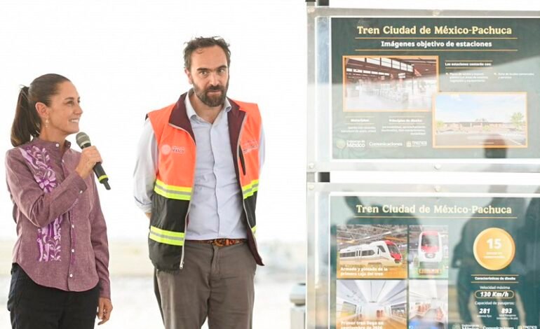 Tren Ciudad de México-Pachuca Registra Avance del 30% y Genera 10 Mil Empleos: Presidenta Claudia Sheinbaum en Recorrido de Supervisión