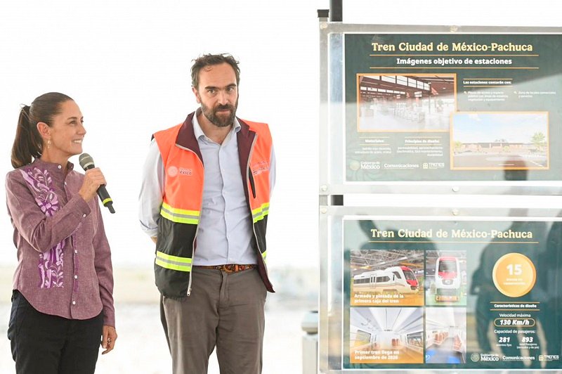 Tren Ciudad de México-Pachuca Registra Avance del 30% y Genera 10 Mil Empleos: Presidenta Claudia Sheinbaum en Recorrido de Supervisión