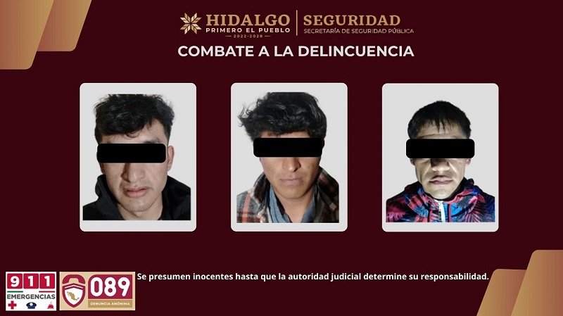 Caen Presuntos Narcomenudistas Tras Operativo de La SSPH en Tepeji del Río