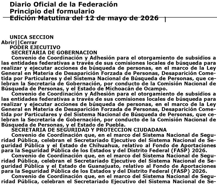 La Comisión Local de Búsqueda Contará en 2026, Con Un Presupuesto Total de 25.6 Millones de Pesos.