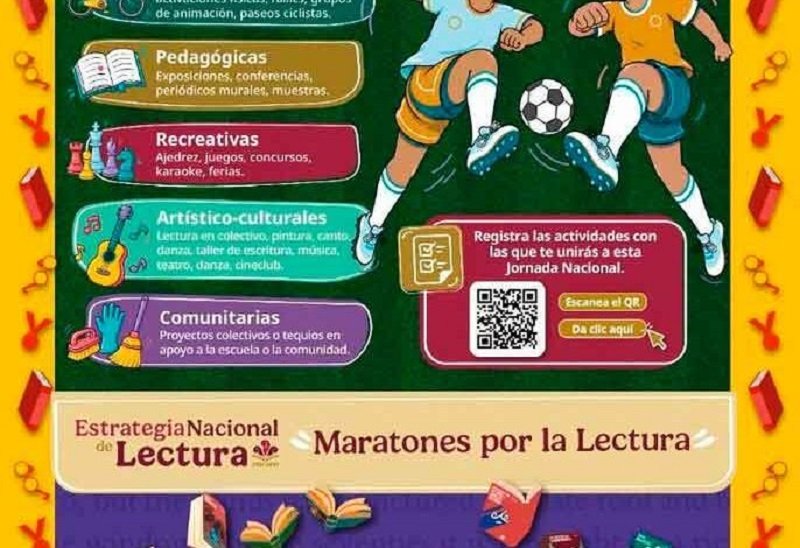 Este 22 y 23 de mayo IMJUVE y SEP impulsan el Maratón Nacional de Lectura por la Paz