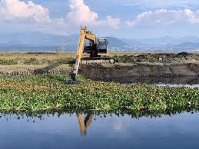 Gobierno de México avanza en saneamiento de la presa Endhó.