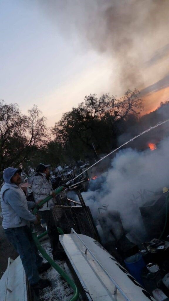 Fuerte Incendio en Tizayuca Provoca el Cierre Total del Libramiento