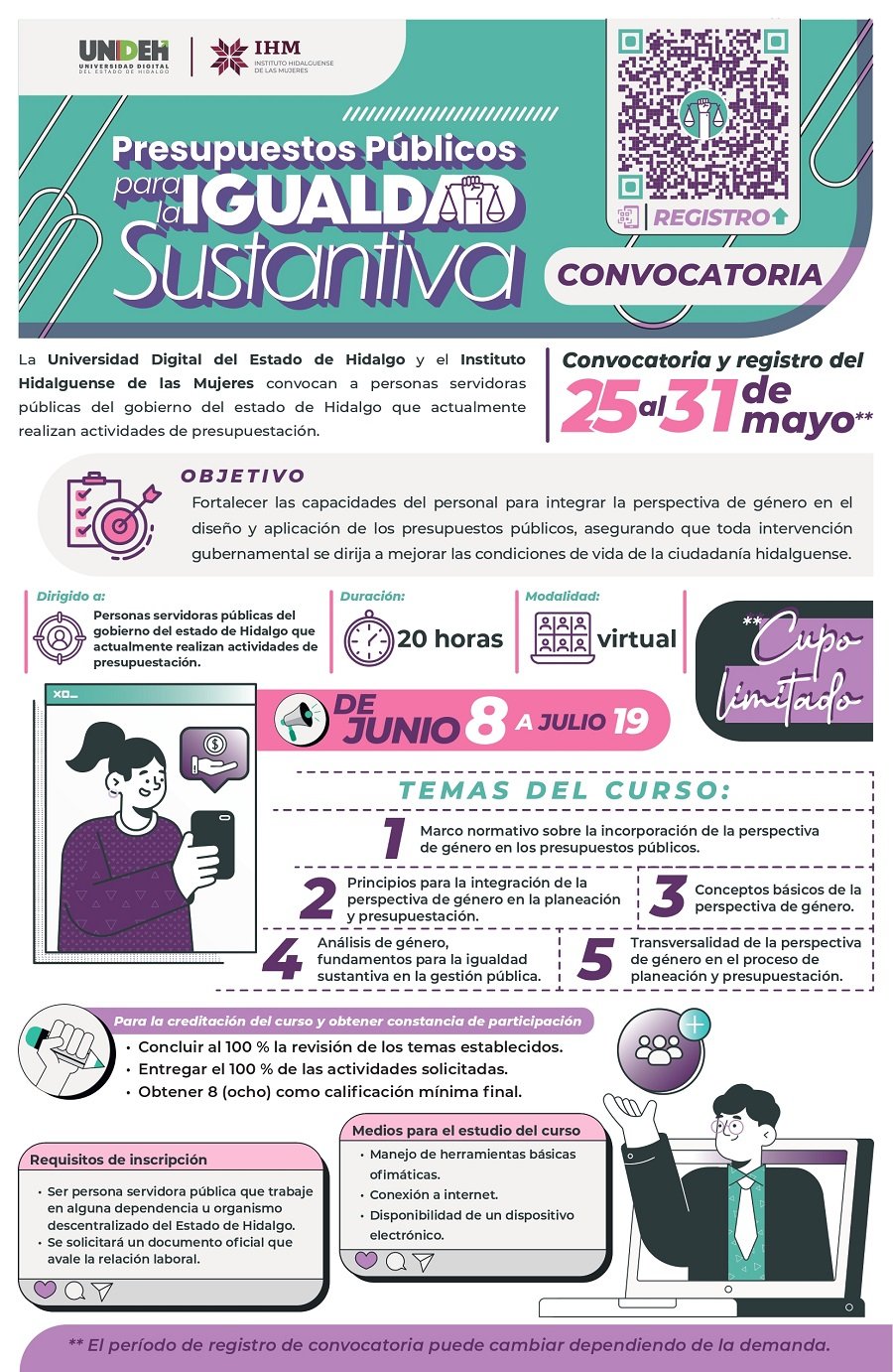 Inicia Curso “Presupuestos Públicos Para La Igualdad Sustantiva” en Modalidad Virtual