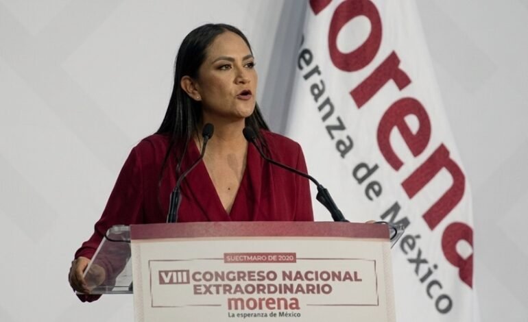 “No voy a tolerar la corrupción ni  a promover candidaturas de personas que tengan expedientes manchados por antecedentes dudosos: Ariadna Montiel al Asumir la Dirigencia Nacional de Morena.
