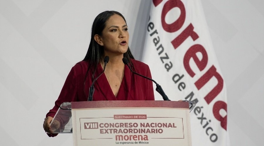 “No voy a tolerar la corrupción ni  a promover candidaturas de personas que tengan expedientes manchados por antecedentes dudosos: Ariadna Montiel al Asumir la Dirigencia Nacional de Morena.