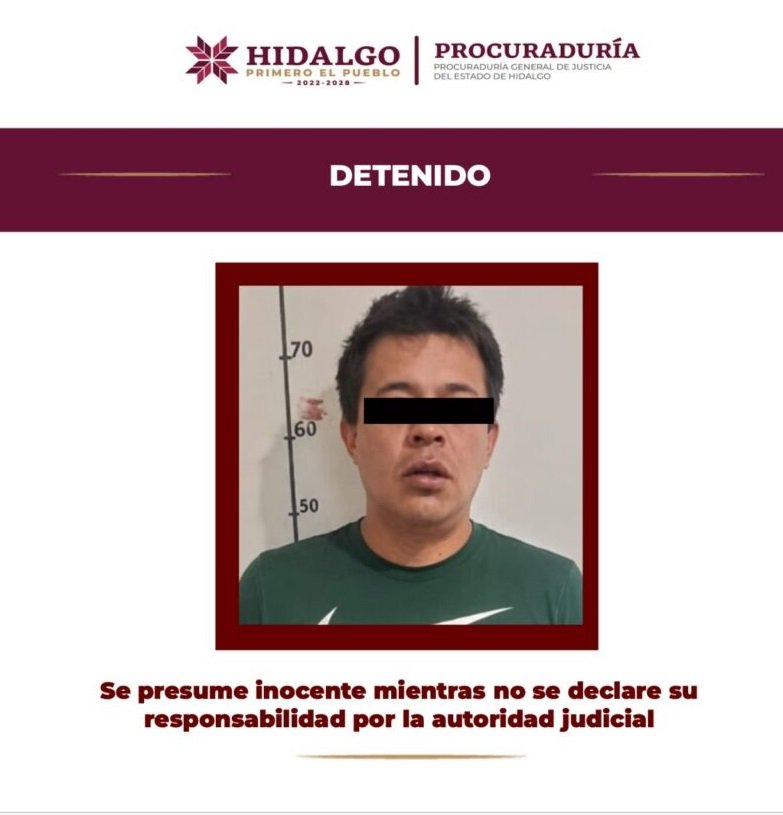 PGJEH Investiga Feminicidio; el Probable Responsable se Encuentra en Prisión Preventiva Oficiosa.