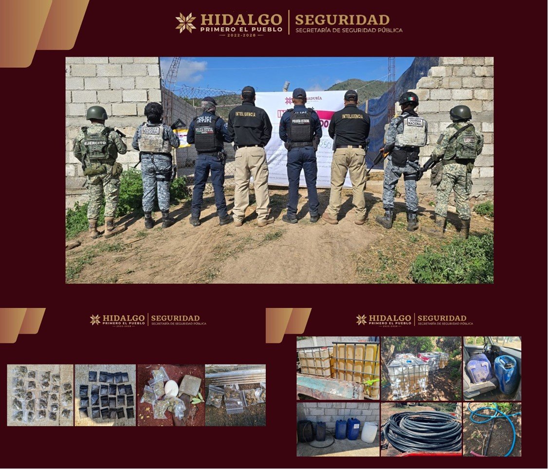 SSPH Desmantela Almacén de Hidrocarburo Robado en Singuilucan