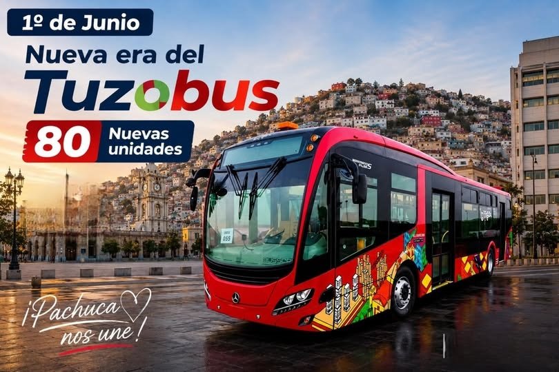 Este Lunes 1 de Junio, el Gobernador Julio Menchaca Salazar, Dará el Banderazo de Inicio de Operación de 80 Nuevos Camiones del Tuzobus