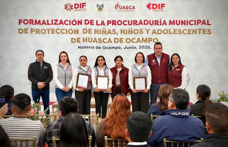 Fortalece Huasca de Ocampo la protección de la infancia con la instalación de la Procuraduría Municipal de Protección de Niñas, Niños y Adolescentes