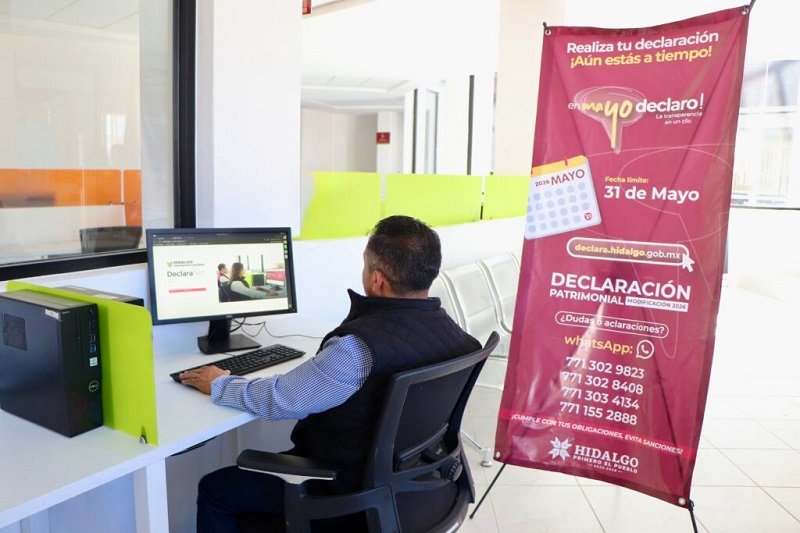Hidalgo consolida transparencia: Alcanza 99% de cumplimiento en declaraciones patrimoniales