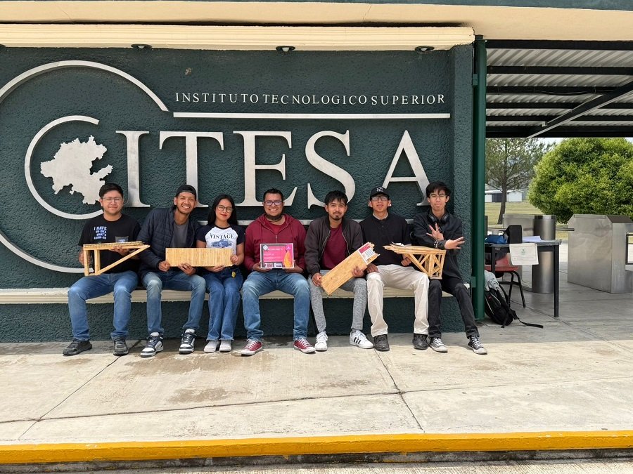 ITESA obtiene segundo lugar nacional en concurso de puentes de madera