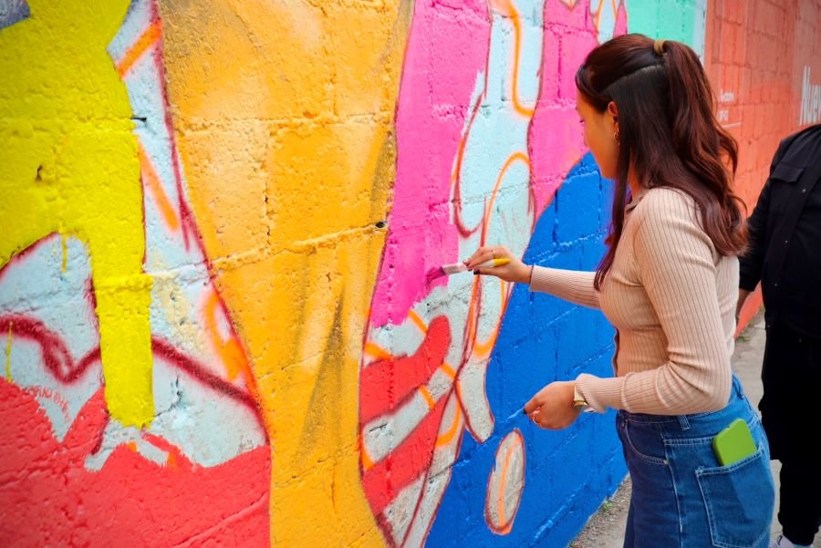 Inhjuve combate la delincuencia con arte mediante la Jornada Nacional de Murales y Mosaicos