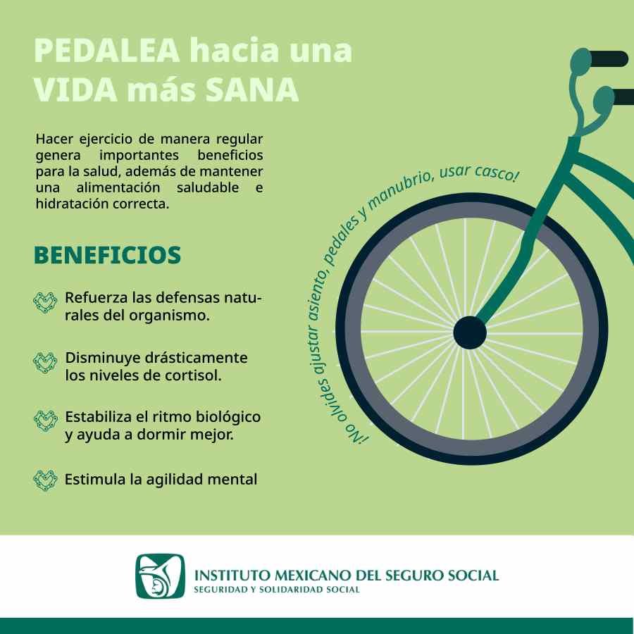 Invita IMSS Hidalgo a Hacer Uso de Bicicleta Para Mejorar La Salud