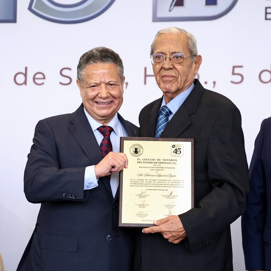 Julio Menchaca Acompaña Fortalecimiento del Colegio de Notarios del Estado de Hidalgo