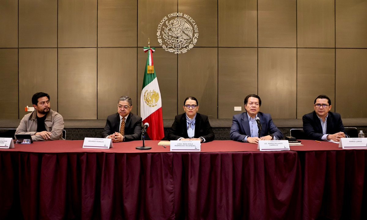 Mensaje Conjunto de La SEGOB y  Secretaria de Gobernación, Rosa Icela Rodríguez y  Mario Delgado, Sobre La Reunión Con Representantes de La CNTE.
