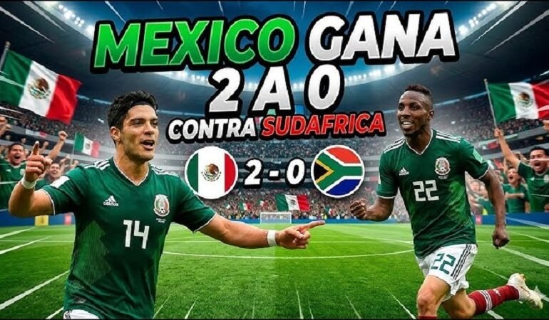 México Gano 2-0 a Sudáfrica en el Partido Inaugural del Mundial en el Estadio Azteca